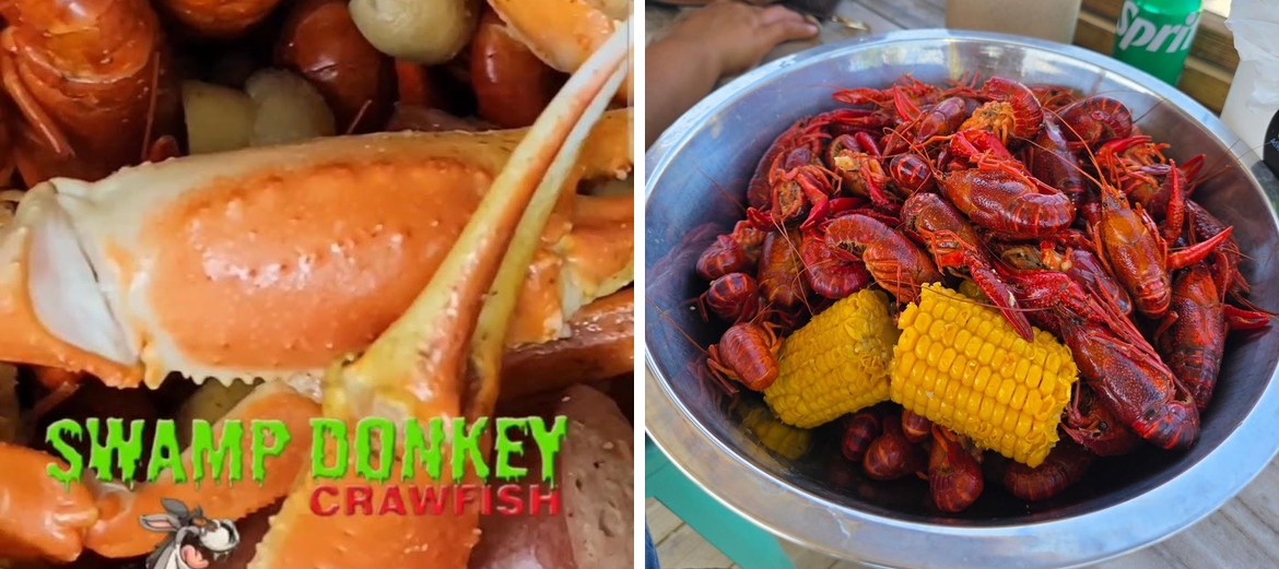 Swamp Donkey's Seafood Menu