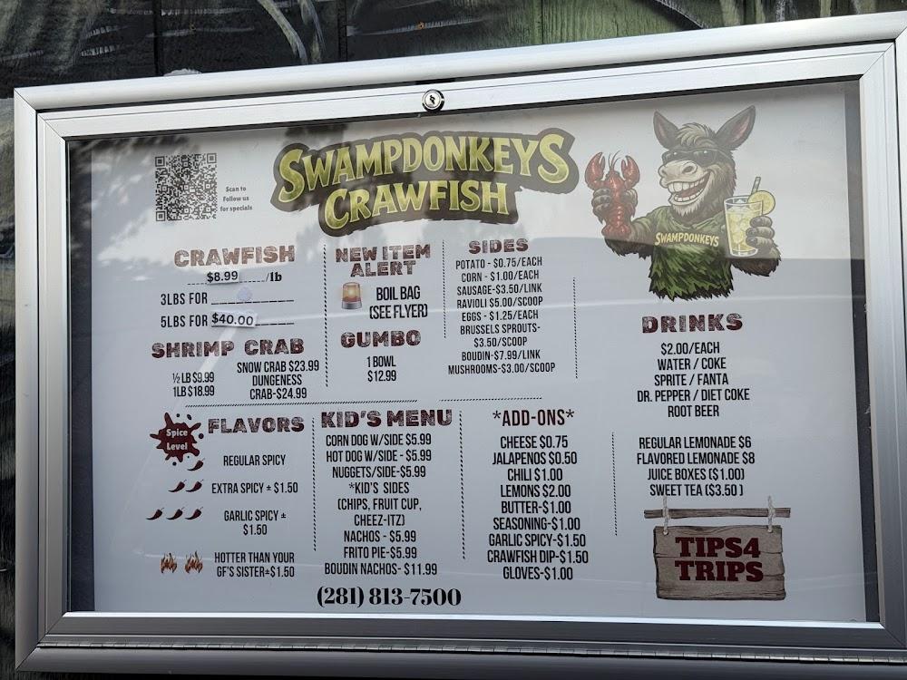 Swamp Donkey's Seafood Menu image 1