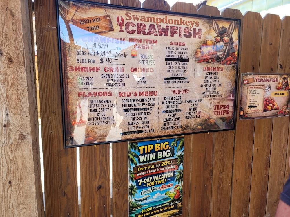 Swamp Donkey's Seafood Menu image 2