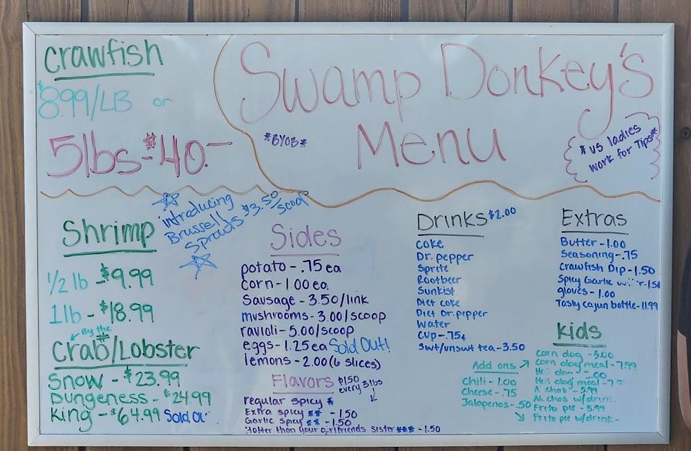 Swamp Donkey's Seafood Menu image 3